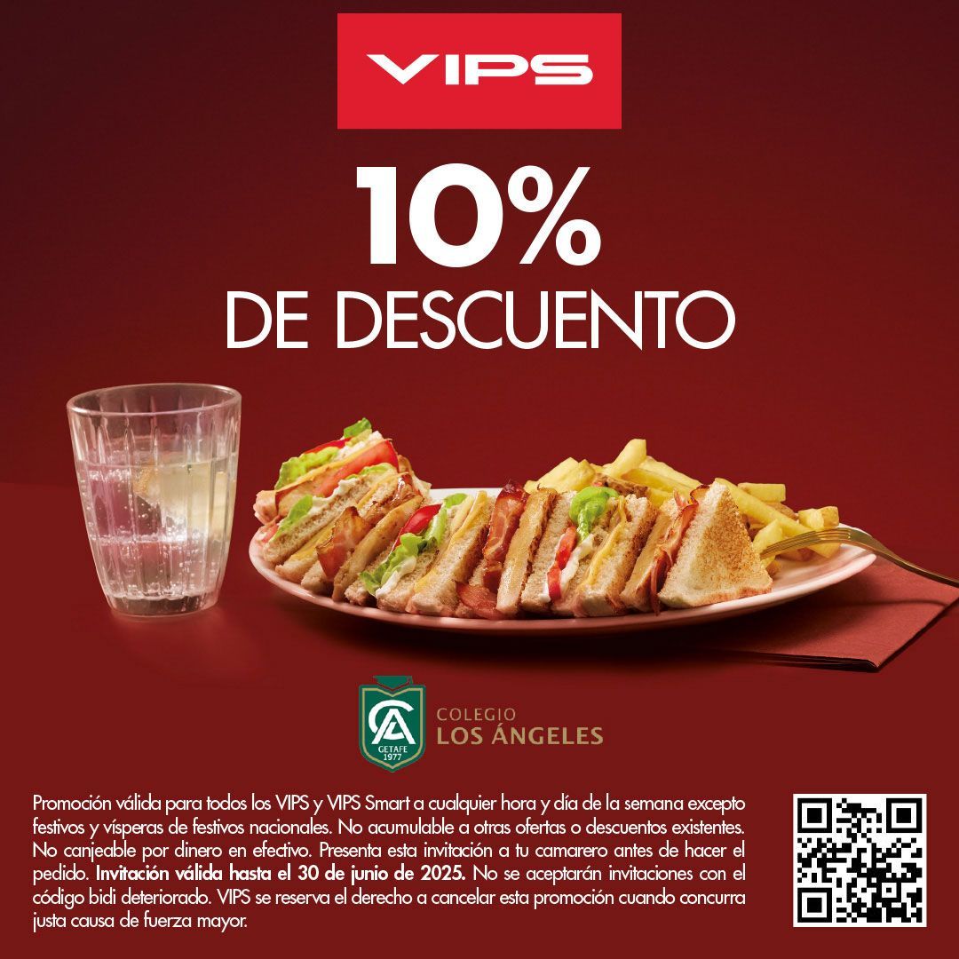 Cupón descuento para VIPS